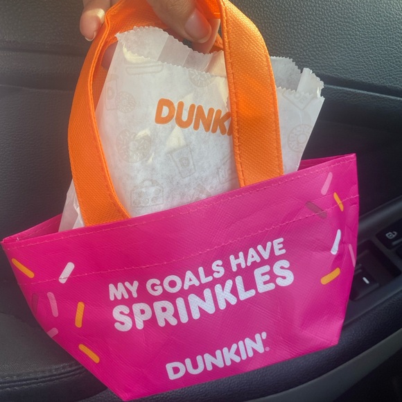Dunkin' Donuts Reusable Mini New Years Resolution Tote Bag - Picture 2 of 3